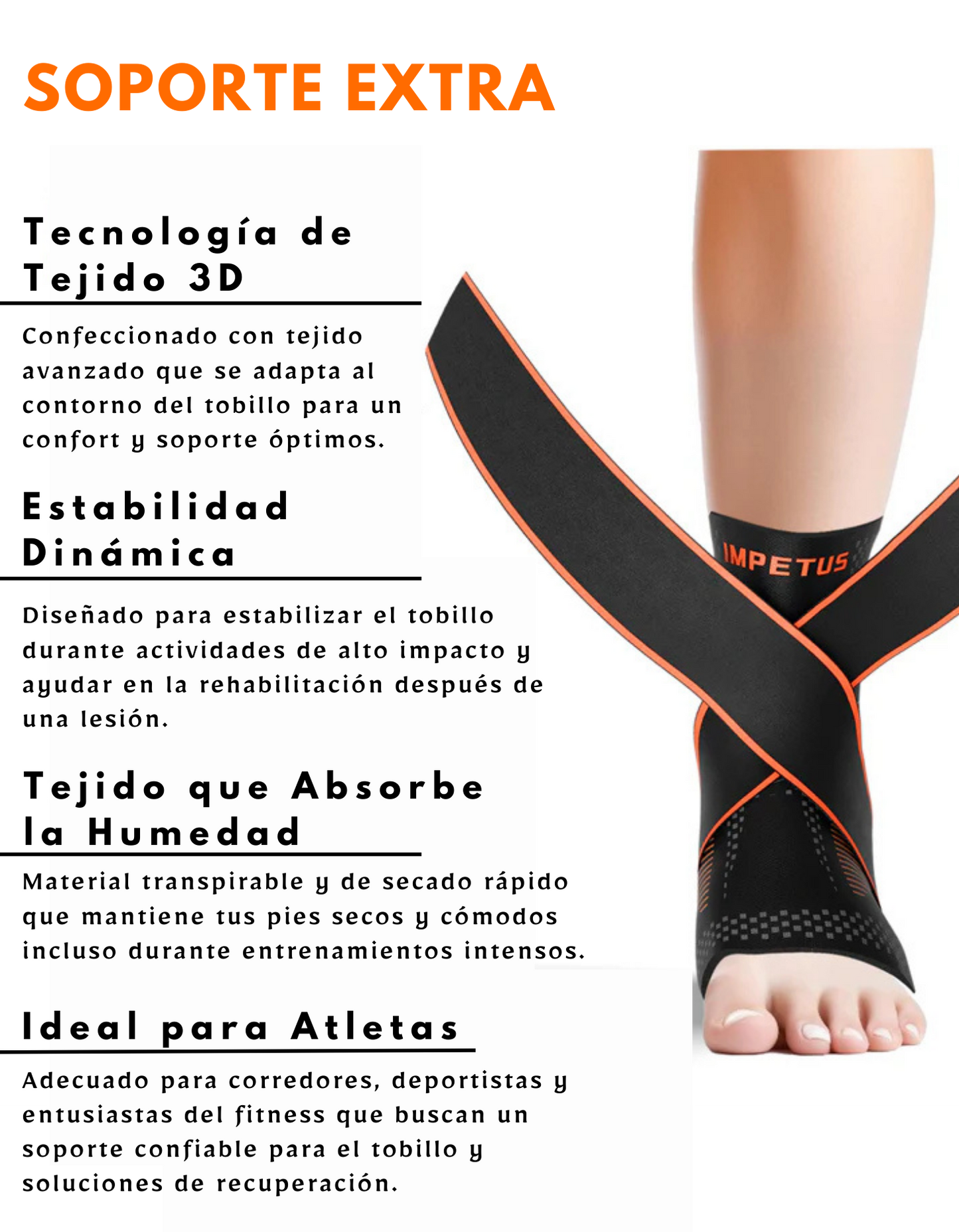 Tobillera 3D IMPETUS ARMOUR